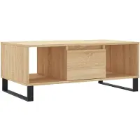 vidaXL Table basse en chêne Sonoma 90x50x36,5 cm Bois composite
