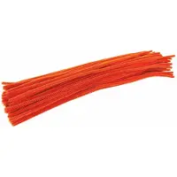 Colorations - Fil chenille orange, 100pcs.