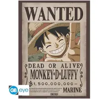 Abystyle Gbeye - One Piece Poster Wanted Luffy (52x38cm)
