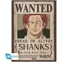 Abystyle Gbeye - One Piece Poster Wanted Shanks (52x38cm)