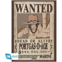 Abystyle Gbeye - One Piece Poster Wanted Ace (52x38cm)