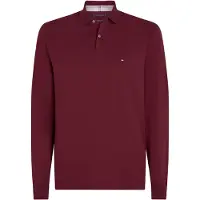 Tommy Hilfiger T-Shirt '1985 REGULAR LS POLO' bleu marine / rouge / bordeaux / blanc