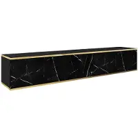 3Xeliving Meuble TV suspendu, design moderne, largeur 175 cm