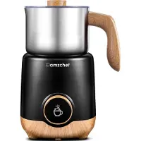 Amzchef , mousseur à lait électrique, 600 ml, 8 fonctions, multifonction avec chauffage par induction, écran OLED, 550 W, pour mousses de lait chaudes et froides