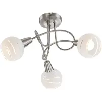 Globo Lampe de plafond Elliott Nickel 3-léger