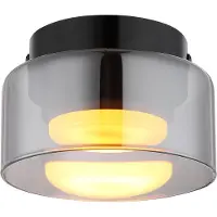 Globo Lampe de plafond à design Higgins Noir