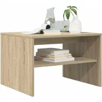 vidaXL Table basse en chêne Sonoma 60 x 50 x 40 cm Bois composite