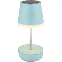 Globo Lampe de table solaire Felina bleu
