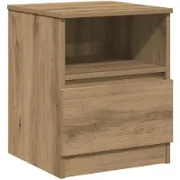 vidaXL Table de chevet chêne artisanal 40x40x50 cm bois d’ingénierie