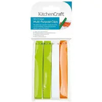 Kitchencraft Set de 4 pinces of Cuisine polyvalente of Plastique Multicolore, 11 cm