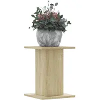 vidaXL Supports pour plantes 2 pcs chêne sonoma bois d'ingénierie