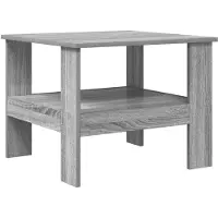 vidaXL Table basse Béton Gris 57 x 55 x 45 cm Bois composite