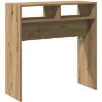 vidaXL Table console chêne artisanal 78x30x80 cm bois d'ingénierie