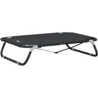 vidaXL Chaise longue pliable Anthracite Tissu Oxford et acier