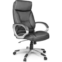 Sofotel EG-223 Fauteuil de bureau, simili cuir, noir