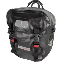 M-Wave Sacoche pour porte-bagages Calgary 2x12,5 litres, 100 % imperméable, rouleau et fermeture...