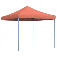 vidaXL Tente de réception pliante Pop-Up rouge terracotta 292x292x315 cm