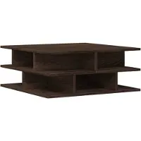 vidaXL Table basse marron imitation chêne 70x70x29 cm Bois composite