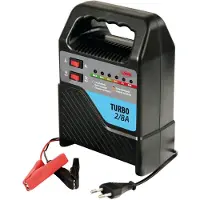 Lampa Chargeur de moto Turbo 6/12V 2/8A avec protection d'inversion de polarité