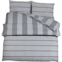 DKD Home Decor Ensemble de literie Gris 200x220 cm coton