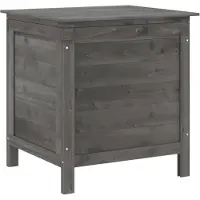 vidaXL Coffre de jardin Anthracite 50x49x56,5 cm Sapin massif