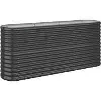 vidaXL -Planungsbox 152x40x68 cm Pulver -beschichteter Stahl -Anthrazit -Verschärfen