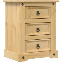 vidaXL Table de chevet Corona 53x39x66 cm bois de pin massif