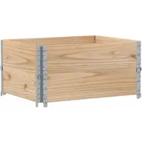 vidaXL Jardinière 80x60 cm bois de pin massif