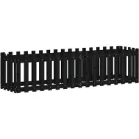 vidaXL Lit surélevé design lattes noir 200x50x50 cm pin massif