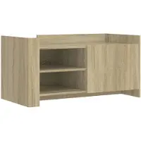 vidaXL Table basse en chêne Sonoma 100x50x50 cm Bois composite