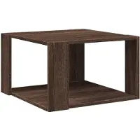 Super Merchant Table basse marron imitation chêne 51,5x51,5x30 cm Matériau dérivé du bois
