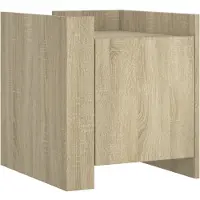 vidaXL Table de chevet chêne sonoma 45x50x50 cm bois d’ingénierie