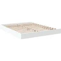 vidaXL Cadre de lit sans matelas Blanc 160x200 cm Bois composite
