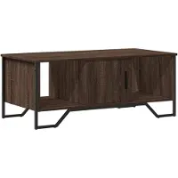 vidaXL Table basse marron imitation chêne 100x51x40 cm Bois composite