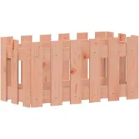 vidaXL Jardinière avec design de clôture 60x30x30 cm douglas massif