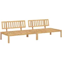 vidaXL Canapés centraux de jardin en palettes 2 pcs. Bois massif acacia