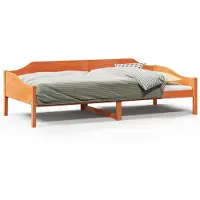 vidaXL Lit en bois massif sans matelas pin brun cireux 80x200 cm