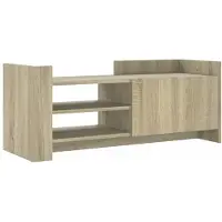 vidaXL Armoire TV Chêne Sonoma 100x35x40 cm Bois composite
