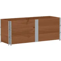 vidaXL Rehausses de palettes 3 pcs. Marron 150x50 cm pin massif