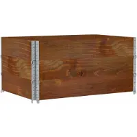 vidaXL Rehausses de palettes 3 pcs. Marron 120x80 cm pin massif