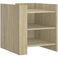 vidaXL Table de chevet chêne sonoma 45x50x50 cm bois d’ingénierie
