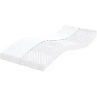 vidaXL Matelas mousse blanc 90x210 cm 7 zones dureté 20 ILD