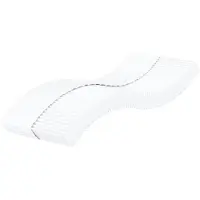 vidaXL Matelas mousse blanc 90x220 cm degré de fermeté H2 H3