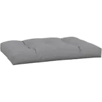 vidaXL Coussin de palette gris 120x80x12 cm tissu