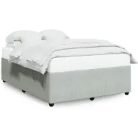 vidaXL Cadre de lit sans matelas gris clair 160x200 cm velours