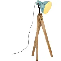 Kamome Lampe sur pied, 25 W, bleu vieilli, 45X45X120 Cm, E27 Lumarko !