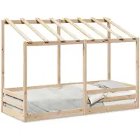 vidaXL Lit d'enfant avec toit 90x190 cm pin massif