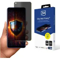 3MK Folia ochronna prywatyzujÄ ca matowa Silky Matt Privacy na Realme 7 Pro (Realme 7 Pro), Téléphone portable : film de protection, Noir, Transparent