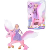 Toi-Toys Cheval de rêve licorne Pegasus avec poupée adolescente