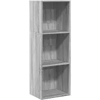 vidaXL Bibliothèque sonoma gris 40x30x114 cm bois d'ingénierie